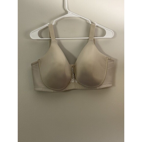 VANITY FAIR FULL FIGURE BEIGE BRA - UNDERWIRE  BACK SMOOTHER  Sz 42DD - NWOT - Picture 1 of 3